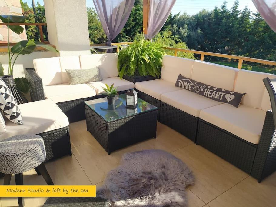 Modern Studio&Loft By The Sea Villa Epanomi Exterior foto