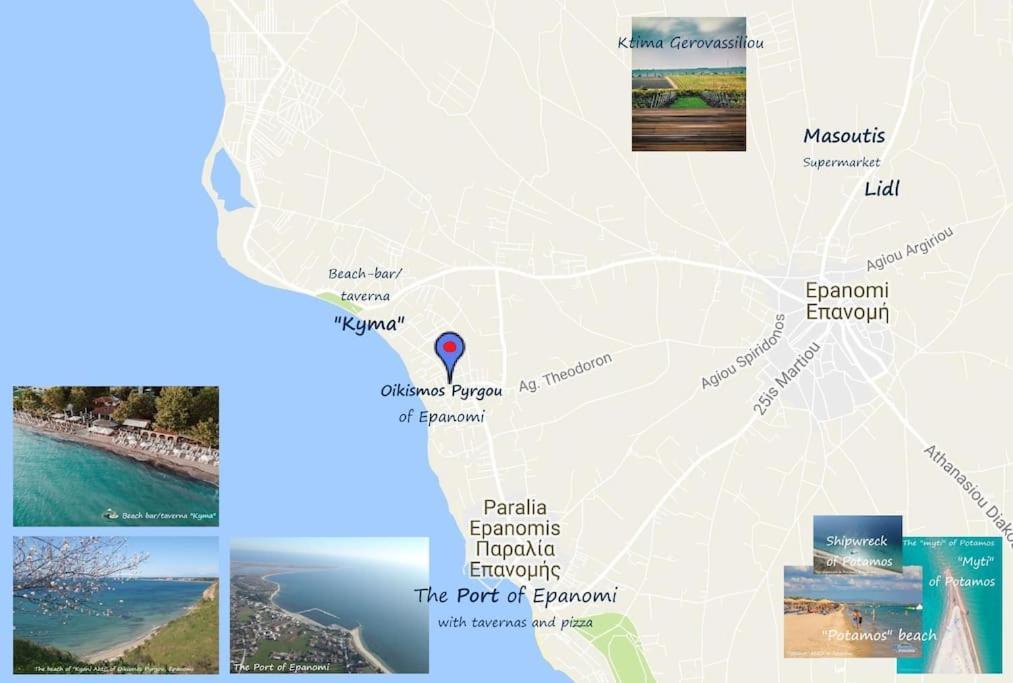 Modern Studio&Loft By The Sea Villa Epanomi Exterior foto